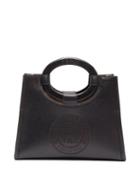 Matchesfashion.com Fendi - Runaway Small Perforated-leather Tote Bag - Womens - Black