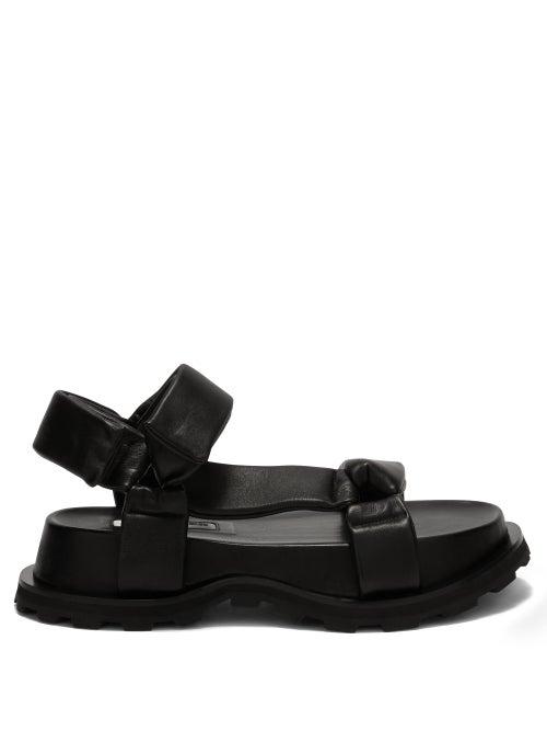 Matchesfashion.com Jil Sander - Chunky-sole Leather Sandals - Womens - Black