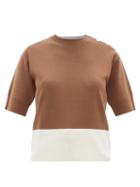 Ladies Rtw Max Mara - Medusa Sweater - Womens - Brown White