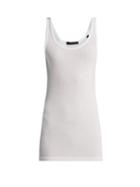 Matchesfashion.com Atm - Scoop Neck Ribbed Tank Top - Womens - White