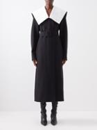 Jil Sander - Colour-block Wool-blend Dress - Womens - Black