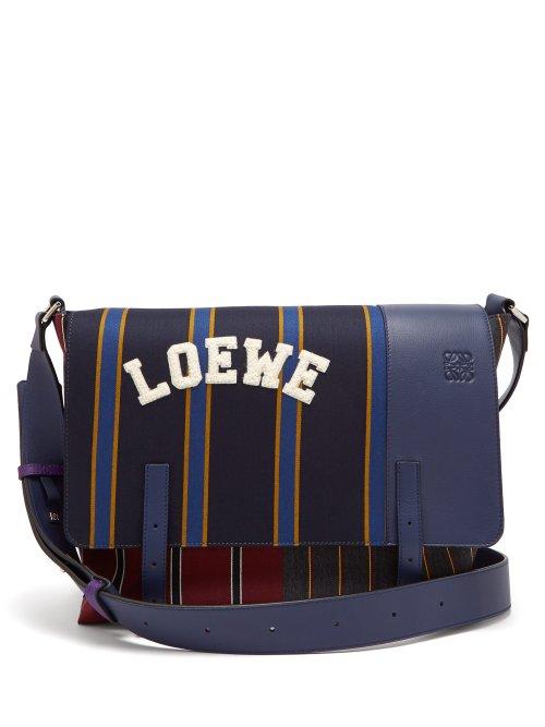 Matchesfashion.com Loewe - Varsity Messenger Bag - Mens - Multi