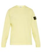 Matchesfashion.com Stone Island - Logo Patch Cotton Jersey Sweatshirt - Mens - Yellow