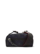 Mens Bags Christian Louboutin - Blaster Loubinthesky-print Canvas Cross-body Bag - Mens - Black Red