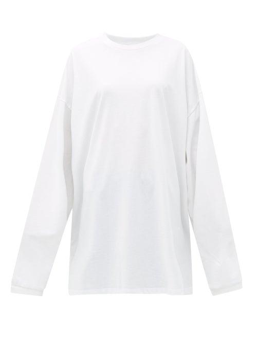 Matchesfashion.com Raey - Oversized Recycled-yarn Cotton-blend T-shirt - Womens - White