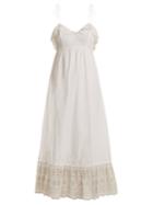 Athena Procopiou Sunday Morning Lace-trimmed Maxi Dress