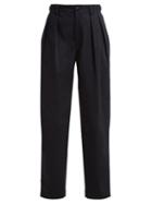 Matchesfashion.com Koch - Lace Side Stripe Cotton Blend Trousers - Womens - Black