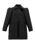Matchesfashion.com Balenciaga - Raised-shoulder Boucl Lurex Coat - Womens - Black