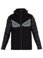 Matchesfashion.com Fendi - Monster Appliqu Quilted Hooded Jacket - Mens - Black
