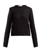 Matchesfashion.com The Row - Droi Waffle Knit Cashmere Blend Sweater - Womens - Black