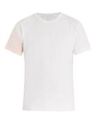 Matchesfashion.com Audrey Louise Reynolds - Tie Dye Sleeve Cotton Jersey T Shirt - Mens - Pink