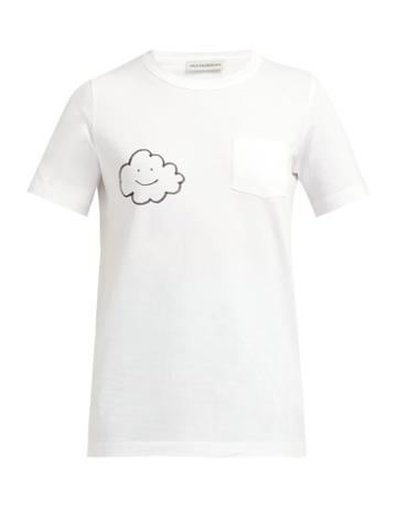 Matchesfashion.com Vika Gazinskaya - Cloud Print Cotton T Shirt - Womens - White