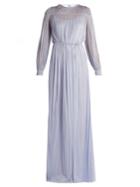 Amanda Wakeley Fluidity Silk-tulle Sheer Dress