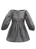 Matchesfashion.com Cecilie Bahnsen - Heidi Fil-coup Lam Taffeta Top - Womens - Black