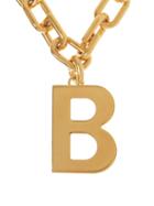 Matchesfashion.com Balenciaga - B Monogram Chain Necklace - Womens - Gold