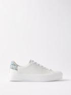 Givenchy - City Sport Leather Trainers - Womens - White Blue