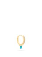 Matchesfashion.com Maria Tash - Diamond, Turquoise & 18kt Gold Single Earring - Womens - Yellow Gold