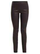 Matchesfashion.com Raey - Stretch Leather Leggings - Womens - Navy