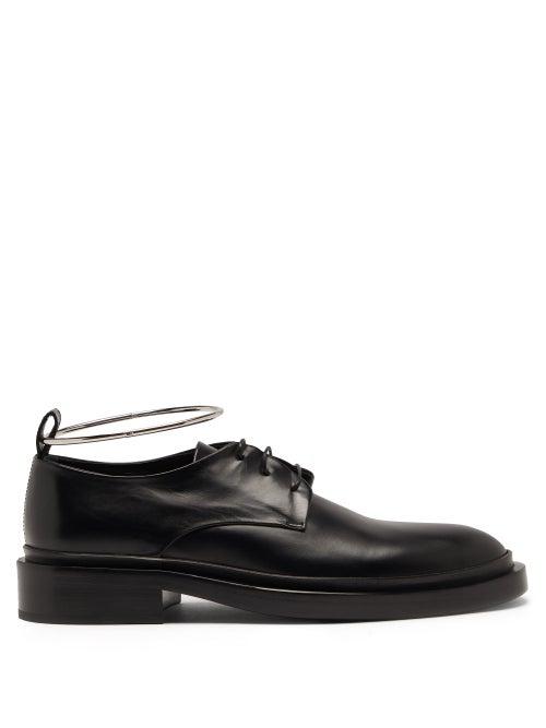 Ladies Shoes Jil Sander - Anklet Leather Derby Shoes - Womens - Black