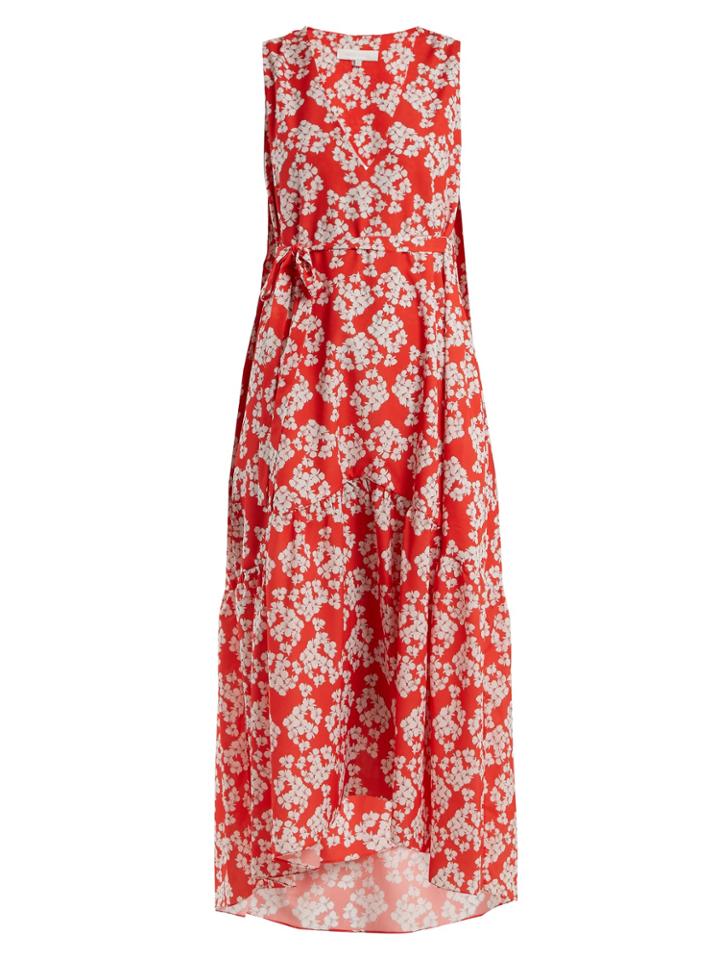 Borgo De Nor Zelda Bouquet-print Crepe Dress