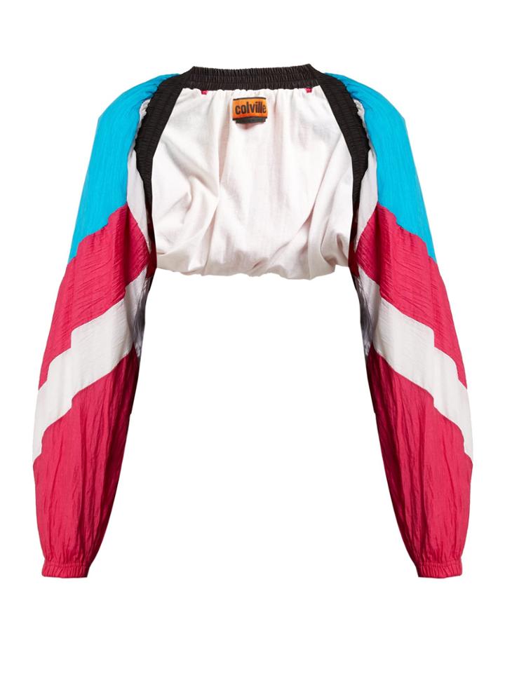Colville Vintage Colour-blocked Cropped Jacket