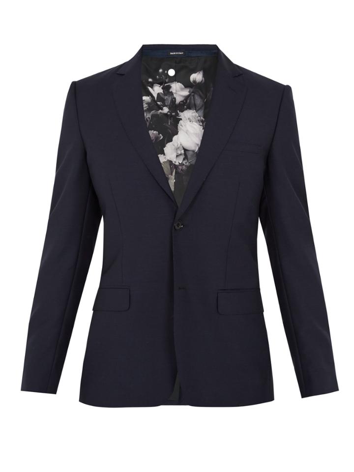 Alexander Mcqueen Notch-lapel Wool And Mohair-blend Jacket