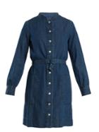 A.p.c. Jane Mandarin-collar Cotton Shirtdress
