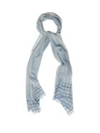 Dunhill Striped-frame Wool-blend Scarf