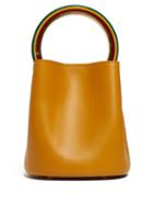 Matchesfashion.com Marni - Pannier Leather Cross Body Bag - Womens - Yellow Multi
