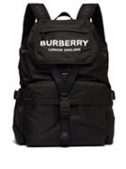 Matchesfashion.com Burberry - Wilfin Logo Print Backpack - Womens - Black