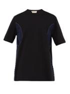 Matchesfashion.com Marni - Topstitched Cotton Jersey T Shirt - Mens - Black