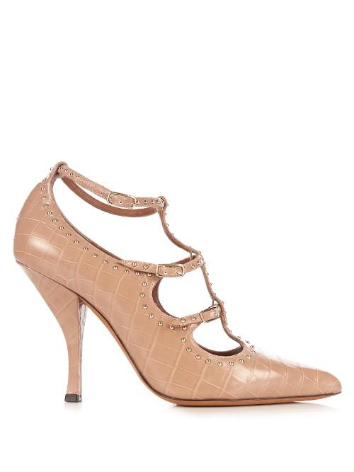Givenchy Escarp Stud-embellished Leather Pumps