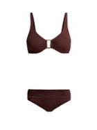 Matchesfashion.com Melissa Odabash - Bel Air Underwired Bikini - Womens - Brown