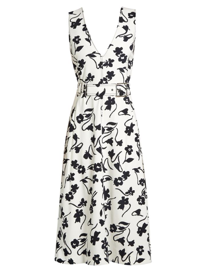 Altuzarra Helen V-neck Floral-print Midi Dress