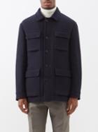 Brunello Cucinelli - Flap-pocket Wool-twill Jacket - Mens - Navy
