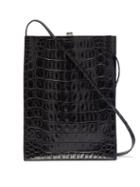 Our Legacy - Sub Crocodile-effect Leather Tote - Mens - Black