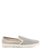 Matchesfashion.com Rivieras - Classic Match Tour Du Monde Canvas Loafers - Mens - Light Grey