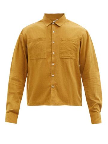 Matchesfashion.com 11.11 / Eleven Eleven - Cotton Shirt - Mens - Dark Yellow
