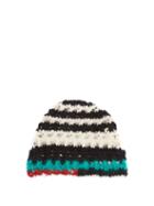 Marni - Striped Crocheted Beanie Hat - Mens - Multi
