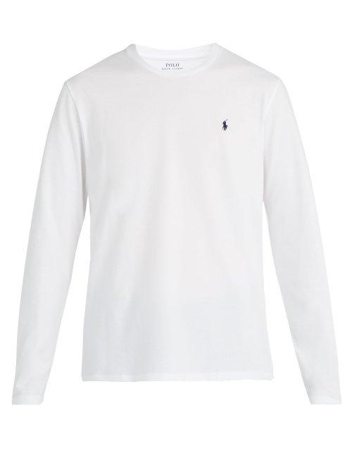 Matchesfashion.com Polo Ralph Lauren - Long Sleeved Cotton T Shirt - Mens - White