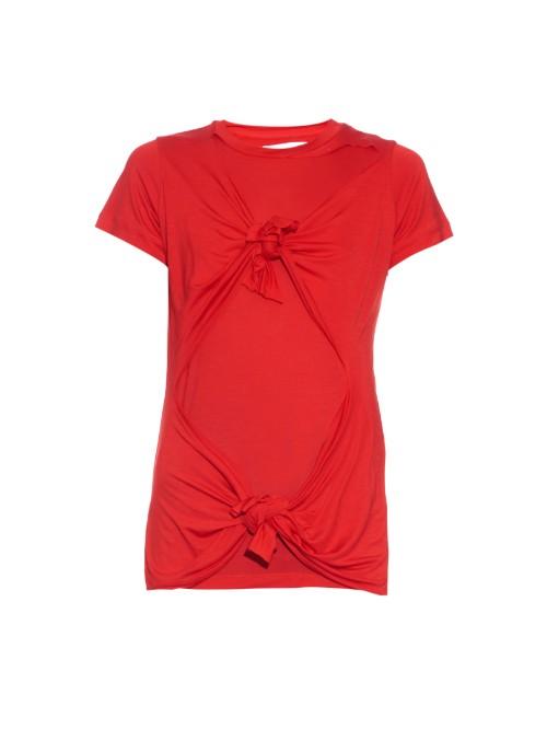 Marques'almeida Slashed-knotted Short-sleeved T-shirt