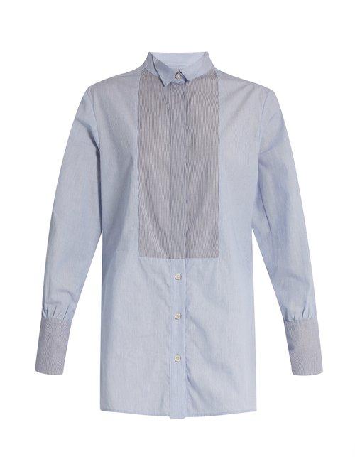 Matchesfashion.com Rachel Comey - Griffith Striped Cotton Shirt - Womens - Blue White