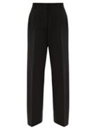 Frame - X Ilona Hamer Pleated Wool-blend Trousers - Womens - Black