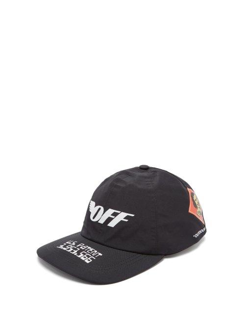 Matchesfashion.com Off-white - Gore Tex Logo Print Cap - Mens - Black White