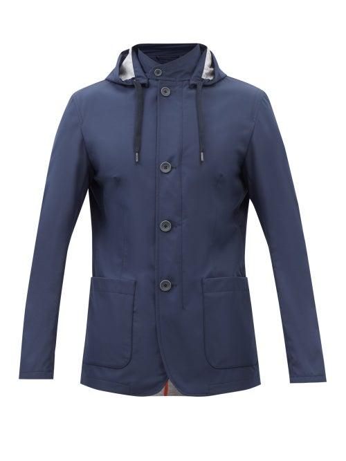 Herno - Patch-pocket Shell Jacket - Mens - Navy