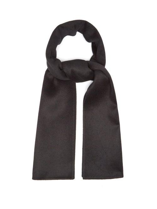 Totme - Teaselled Wool-blend Scarf - Womens - Black