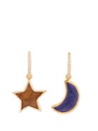Theodora Warre Lapis-lazuli And Tiger-eye Gold-plated Earrings