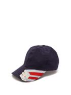 Matchesfashion.com Marni - Logo Embroidered Cotton Cap - Mens - Blue