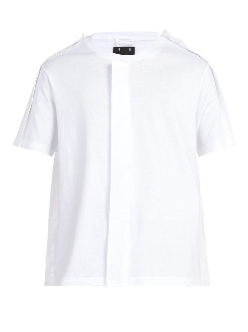 Matchesfashion.com Craig Green - Panelled Crew Neck Cotton T Shirt - Mens - White