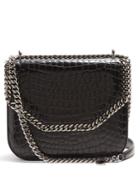 Stella Mccartney Falabella Box Crocodile-effect Cross-body Bag